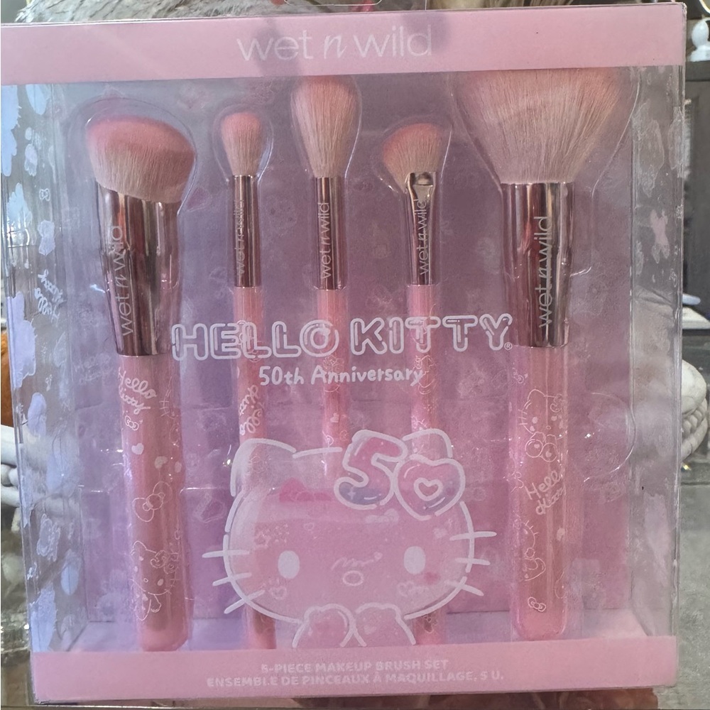 Hello Kitty 50th Anniversary Collectible collectible Brush Set by Wild n Wild